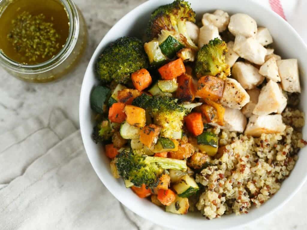 4. Quinoa with Mixed Vegetables