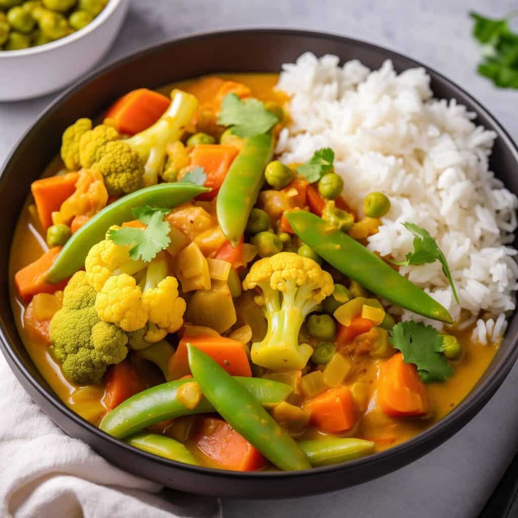 7.Quick Veggie Curry 