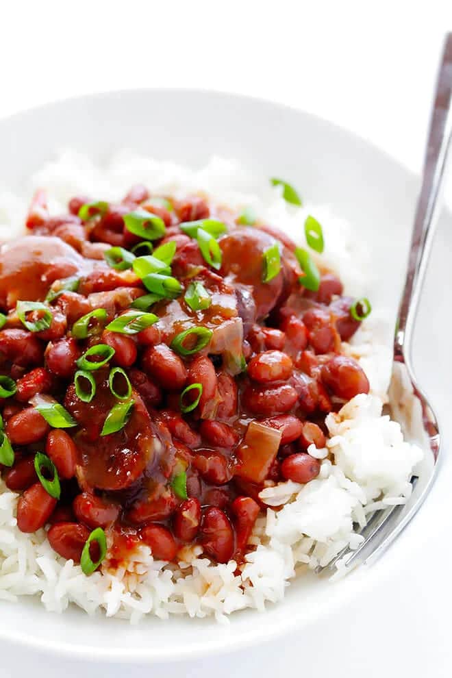 Easy Slow Cooker Red Beans and Rice 