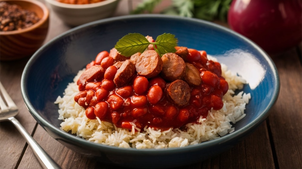 Red Beans And Rice Spicy Red Beans Cooked With