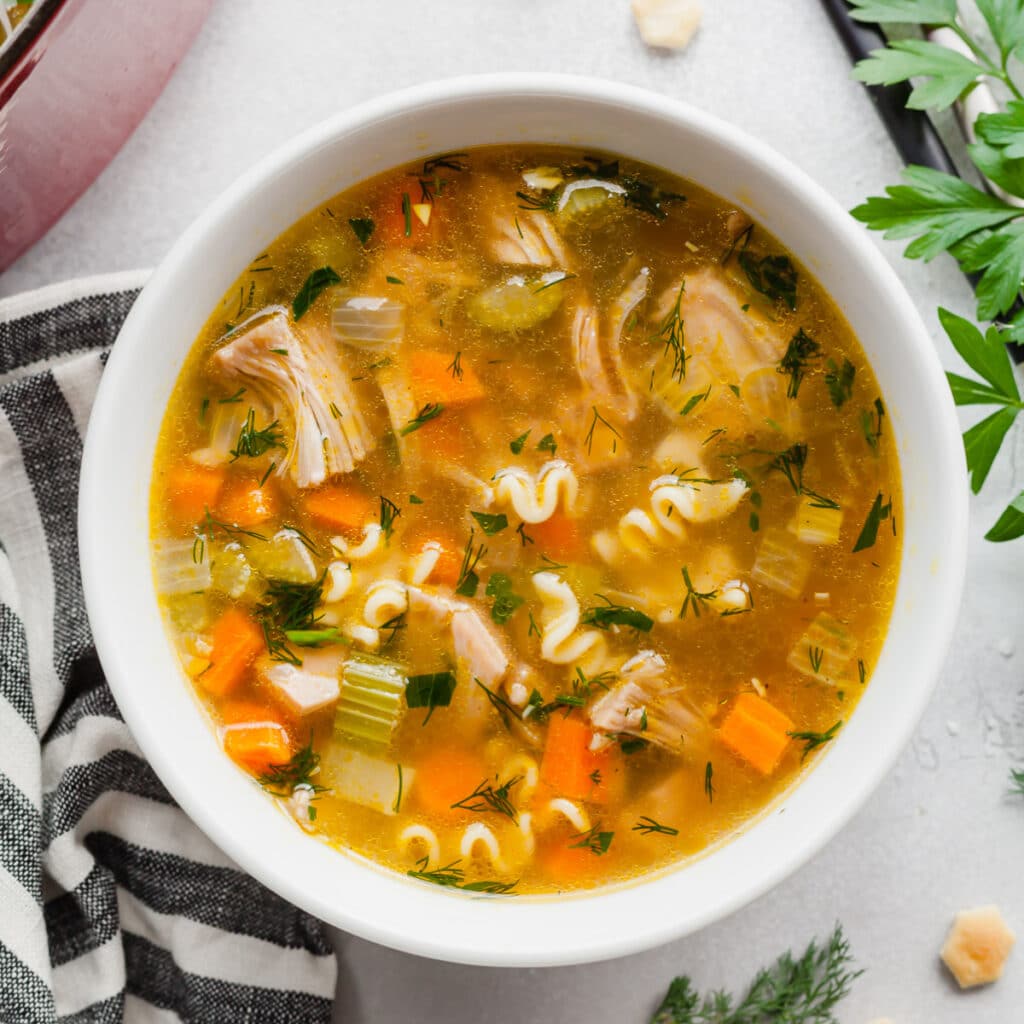 Vegan Chicken Noodle Soup 