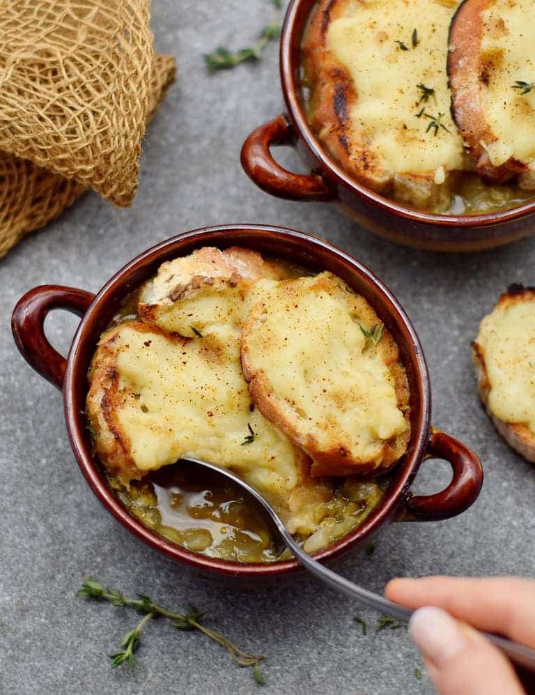 Vegetarian French Onion Soup 