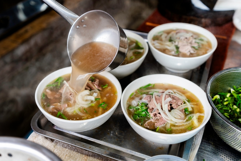 Vietnamese Beef Noodles Or Pho In Local Restaurant