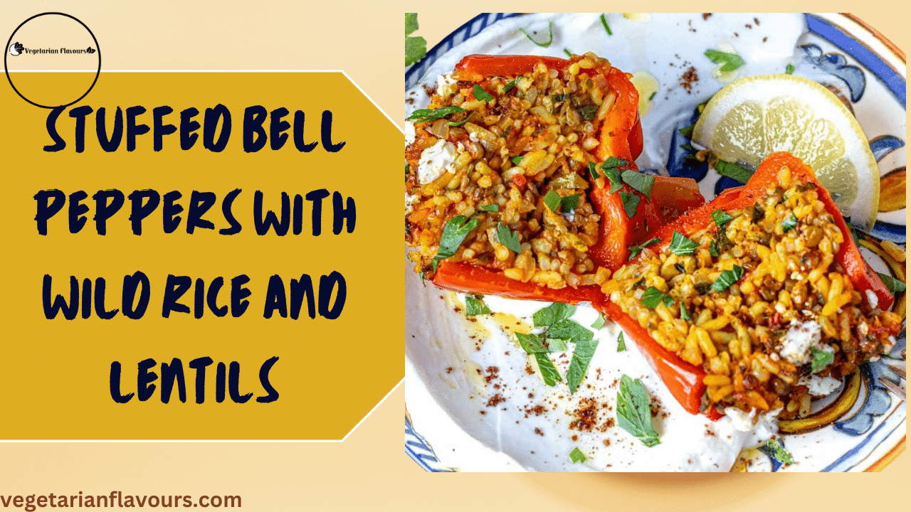 Stuffed Bell Peppers with Wild Rice and Lentils