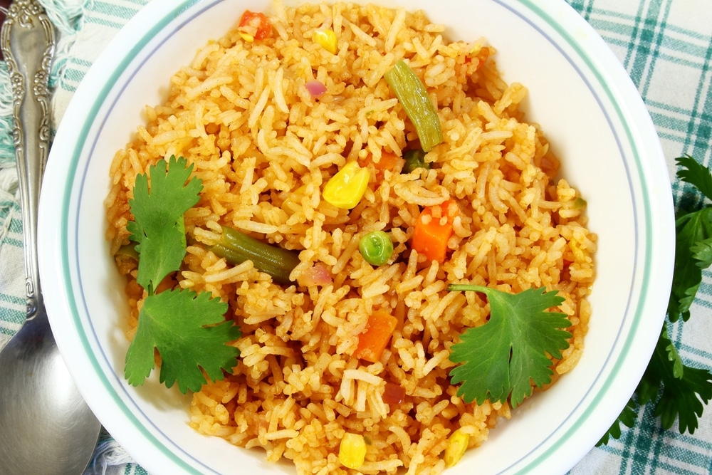 Indo Chinese Or Mexican Cuisine Food Veg Fried Rice In