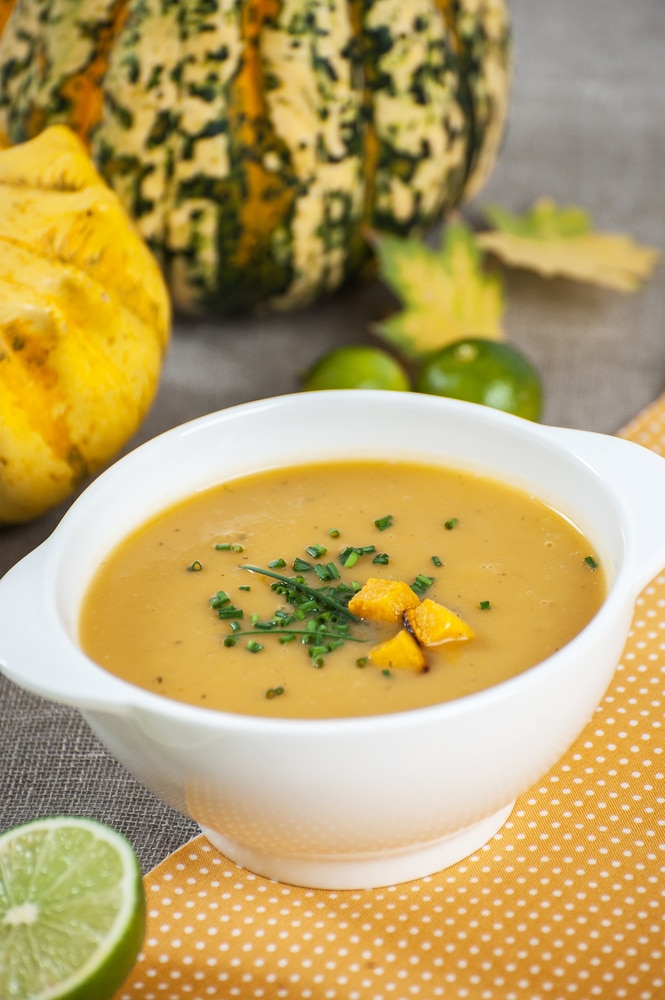 A view of Jamaican pumpkin stew