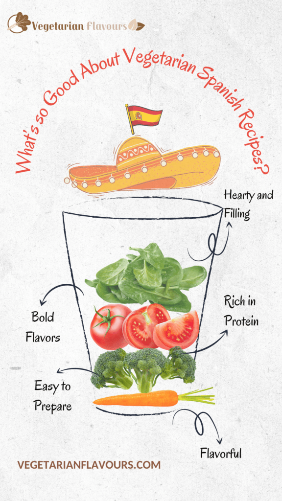 A graphical representation of the best things about spanish cuisine ( )