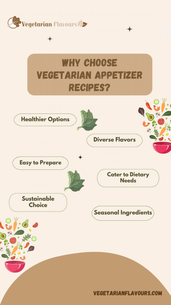 A graphical representation of the pros of vegetarian appetizer recipes ( )