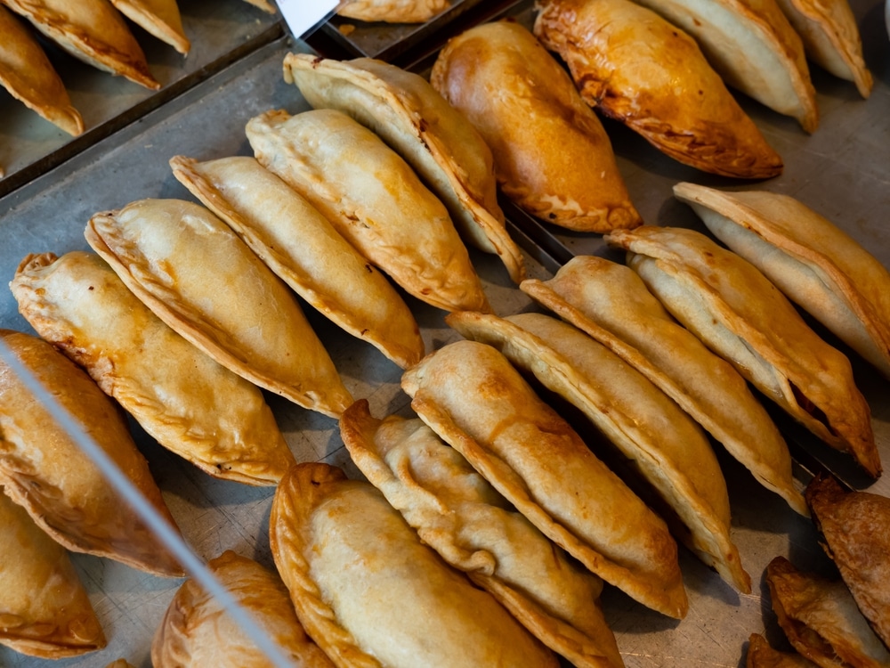 A view of vegetarian empanadas